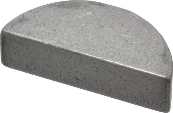 Made in USA - #1211 Standard Woodruff Key - 1-3/8" Long x 3/8" Wide, Alloy Steel - Apex Tool & Supply
