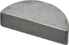 Made in USA - #1211 Standard Woodruff Key - 1-3/8" Long x 3/8" Wide, Alloy Steel - Apex Tool & Supply