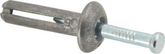 Powers Fasteners - 1/4" Diam, 1/4" Drill, 1" OAL, 1-7/8" Min Embedment Hammer Drive Concrete Anchor - Steel (Drive Pin)/Zamac Alloy (Body), Zinc-Plated Finish, Mushroom Head - Apex Tool & Supply
