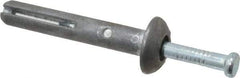 Powers Fasteners - 1/4" Diam, 1/4" Drill, 1-1/2" OAL, 1-7/8" Min Embedment Hammer Drive Concrete Anchor - Steel (Drive Pin)/Zamac Alloy (Body), Zinc-Plated Finish, Mushroom Head - Apex Tool & Supply