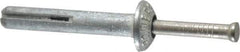 Powers Fasteners - 1/4" Diam, 1/4" Drill, 1-1/2" OAL, 1-1/8" Min Embedment Hammer Drive Concrete Anchor - Stainless Steel (Drive Pin)/Zamac Alloy (Body), Zinc-Plated Finish, Mushroom Head - Apex Tool & Supply