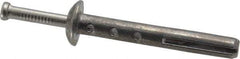 Powers Fasteners - 1/4" Diam, 1/4" Drill, 2" OAL, 1-1/8" Min Embedment Hammer Drive Concrete Anchor - Stainless Steel (Drive Pin)/Zamac Alloy (Body), Zinc-Plated Finish, Mushroom Head - Apex Tool & Supply