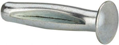 Powers Fasteners - 3/8" Diam, 3/8" Drill, 2" OAL, 1" Min Embedment Split-Drive Concrete Anchor - Steel, Zinc-Plated Finish, Round Head - Apex Tool & Supply