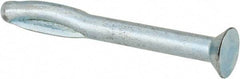 Powers Fasteners - 1/4" Diam, 1/4" Drill, 2-1/2" OAL, 3-3/8" Min Embedment Split-Drive Concrete Anchor - Steel, Zinc-Plated Finish, Flat Head - Apex Tool & Supply