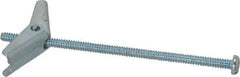 Powers Fasteners - 1/8" Screw, 1/8" Diam, 3" Long, Toggle Bolt Drywall & Hollow Wall Anchor - 3/8" Drill, Zinc Plated, Steel, Grade Zamac 7, Use in Drywall & Wallboard - Apex Tool & Supply
