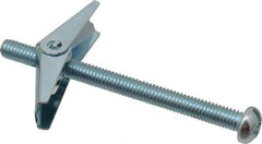 Powers Fasteners - 5/16" Screw, 5/16" Diam, 4" Long, Toggle Bolt Drywall & Hollow Wall Anchor - 7/8" Drill, Zinc Plated, Steel, Grade Zamac 7, Use in Drywall & Wallboard - Apex Tool & Supply