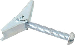 Powers Fasteners - 3/8" Screw, 3/8" Diam, 3" Long, Toggle Bolt Drywall & Hollow Wall Anchor - 7/8" Drill, Zinc Plated, Steel, Grade Zamac 7, Use in Drywall & Wallboard - Apex Tool & Supply