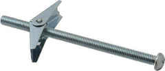 Powers Fasteners - 3/8" Screw, 3/8" Diam, 6" Long, Toggle Bolt Drywall & Hollow Wall Anchor - 7/8" Drill, Zinc Plated, Steel, Grade Zamac 7, Use in Drywall & Wallboard - Apex Tool & Supply