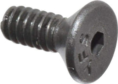Value Collection - #4-40 UNC Hex Socket Drive, 82° Flat Screw - Alloy Steel, Black Oxide Finish, Fully Threaded, 5/16" OAL - Apex Tool & Supply