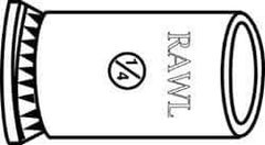 Powers Fasteners - 1-1/4" Diam, 1-1/4" Drill, 2" Min Embedment Caulk-In Concrete Anchor - Lead Alloy (Caulking Sleeve)/Zamac Alloy (Cone), Flat Head - Apex Tool & Supply