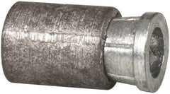 Powers Fasteners - 5/16" Diam, 5/16" Drill, 4-1/2" Min Embedment Caulk-In Concrete Anchor - Lead Alloy (Caulking Sleeve)/Zamac Alloy (Cone), Flat Head - Apex Tool & Supply