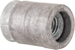 Powers Fasteners - 5/8" Diam, 5/8" Drill, 3-3/16" Min Embedment Caulk-In Concrete Anchor - Lead Alloy (Caulking Sleeve)/Zamac Alloy (Cone), Flat Head - Apex Tool & Supply