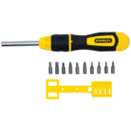 STANLEY® 11 Piece Multi-Bit Ratcheting Screwdriver Set - Apex Tool & Supply