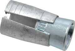 Powers Fasteners - 3/8" Diam, 5/8" Drill, 1-5/16" OAL, 3/4" Min Embedment Drop-In Concrete Anchor - Steel (Cone)/Zamac Alloy (Body), Zinc-Plated Finish - Apex Tool & Supply