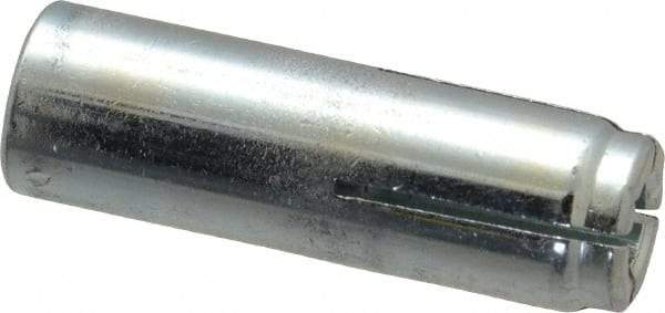 Powers Fasteners - 3/8" Diam, 1/2" Drill, 1-1/2" Min Embedment Drop-In Concrete Anchor - Grade 5 Steel, Zinc-Plated Finish, 5/8" Thread Length - Apex Tool & Supply