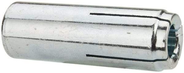 Powers Fasteners - 5/8" Diam, 7/8" Drill, 1-5/8" Min Embedment Drop-In Concrete Anchor - Grade 5 Steel, Zinc-Plated Finish, 1-3/16" Thread Length - Apex Tool & Supply