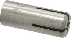 Powers Fasteners - 1/4" Diam, 3/8" Drill, 1-5/8" Min Embedment Drop-In Concrete Anchor - 303 Stainless Steel, 7/16" Thread Length - Apex Tool & Supply