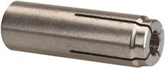 Powers Fasteners - 1/2" Diam, 5/8" Drill, 2-1/4" Min Embedment Drop-In Concrete Anchor - 303 Stainless Steel, 13/16" Thread Length - Apex Tool & Supply