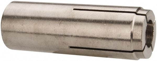 Powers Fasteners - 5/8" Diam, 7/8" Drill, 2-1/4" Min Embedment Drop-In Concrete Anchor - 303 Stainless Steel, 1-3/16" Thread Length - Apex Tool & Supply