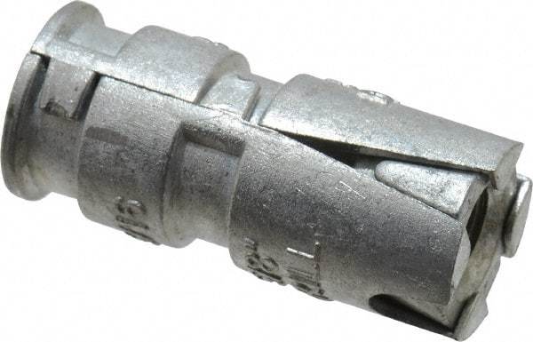 Powers Fasteners - 5/16" Diam, 5/8" Drill, 1-1/2" OAL, 2" Min Embedment Single Expansion Concrete Anchor - Zamac Alloy, Flat Head - Apex Tool & Supply