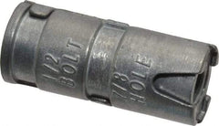 Powers Fasteners - 1/2" Diam, 7/8" Drill, 2-1/16" OAL, 2" Min Embedment Single Expansion Concrete Anchor - Zamac Alloy, Flat Head - Apex Tool & Supply