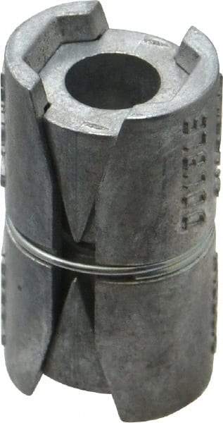 Powers Fasteners - 3/8" Diam, 3/4" Drill, 2" OAL, 2" Min Embedment Double Expansion Concrete Anchor - Zamac Alloy, Flat Head - Apex Tool & Supply