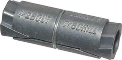 Powers Fasteners - 1/2" Diam, 7/8" Drill, 2-1/2" OAL, 2" Min Embedment Double Expansion Concrete Anchor - Zamac Alloy, Flat Head - Apex Tool & Supply