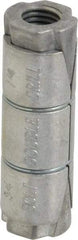Powers Fasteners - 3/4" Diam, 1-1/4" Drill, 3-15/16" OAL, 2-1/2" Min Embedment Double Expansion Concrete Anchor - Zamac Alloy, Flat Head - Apex Tool & Supply