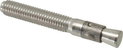 Powers Fasteners - 1/2" Diam, 1/2" Drill, 3-3/4" OAL, Wedge Expansion Concrete Anchor - 304 Stainless Steel, Hex Nut Head, Hex Drive, 2-3/8" Thread Length - Apex Tool & Supply