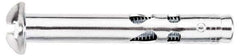 Value Collection - 1/4" Diam, 1/4" Drill, 2" OAL, 3-3/8" Min Embedment Sleeve Concrete Anchor - Steel, Zinc-Plated Finish, Round Head - Apex Tool & Supply