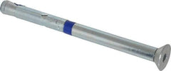 Powers Fasteners - 3/8" Diam, 3/8" Drill, 5" OAL, 1-3/4" Min Embedment Sleeve Concrete Anchor - Grade 5 Steel, Zinc-Plated Finish, Flat Head, Hex Drive - Apex Tool & Supply