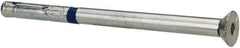 Powers Fasteners - 3/8" Diam, 3/8" Drill, 6" OAL, 1-3/4" Min Embedment Sleeve Concrete Anchor - Grade 5 Steel, Zinc-Plated Finish, Flat Head, Hex Drive - Apex Tool & Supply