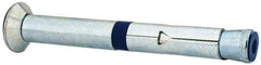 Powers Fasteners - 5/8" Diam, 5/8" Drill, 5-1/2" OAL, 1-3/4" Min Embedment Sleeve Concrete Anchor - Grade 5 Steel, Zinc-Plated Finish, Flat Head, Hex Drive - Apex Tool & Supply