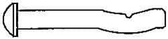 Powers Fasteners - 3/16" Diam, 3/16" Drill, 1-1/4" OAL, 1-1/4" Min Embedment Split-Drive Concrete Anchor - Grade 8.2 Steel, Zinc-Plated Finish, Mushroom Head - Apex Tool & Supply