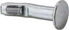 Powers Fasteners - 1/4" Diam, 1/4" Drill, 1" OAL, 1-1/4" Min Embedment Split-Drive Concrete Anchor - Grade 8.2 Steel, Zinc-Plated Finish, Mushroom Head - Apex Tool & Supply
