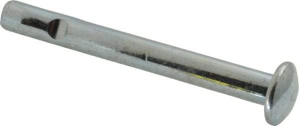 Powers Fasteners - 3/8" Diam, 3/8" Drill, 3-1/2" OAL, Split-Drive Concrete Anchor - Grade 8.2 Steel, Zinc-Plated Finish, Mushroom Head - Apex Tool & Supply