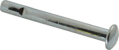 Powers Fasteners - 3/8" Diam, 3/8" Drill, 3-1/2" OAL, Split-Drive Concrete Anchor - Grade 8.2 Steel, Zinc-Plated Finish, Mushroom Head - Apex Tool & Supply