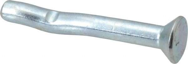 Powers Fasteners - 1/4" Diam, 1/4" Drill, 2" OAL, Split-Drive Concrete Anchor - Grade 8.2 Steel, Zinc-Plated Finish, Flat Head - Apex Tool & Supply