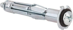 Powers Fasteners - 3/16" Screw, 3/8" Diam, 2" Long, 3/8 to 5/8" Thick, Sleeve Drywall & Hollow Wall Anchor - 3/8" Drill, Zinc Plated, Steel, Grade 5, Use in Concrete, & Masonry, Drywall, Plywood & Wallboard - Apex Tool & Supply