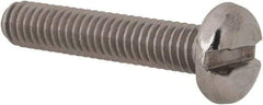 Value Collection - M4x0.70 Metric Coarse, 20mm Length Under Head Slotted Drive Machine Screw - Pan Head, Grade 18-8 Stainless Steel, Uncoated, Without Washer - Apex Tool & Supply