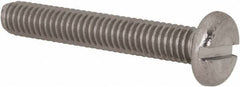 Value Collection - M4x0.70 Metric Coarse, 25mm Length Under Head Slotted Drive Machine Screw - Pan Head, Grade 18-8 Stainless Steel, Uncoated, Without Washer - Apex Tool & Supply