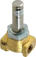Parker - 1/4" Port, Two Way, Direct Acting, Brass Solenoid Valve - Normally Closed, 150 Max PSI, NBR Seal - Apex Tool & Supply
