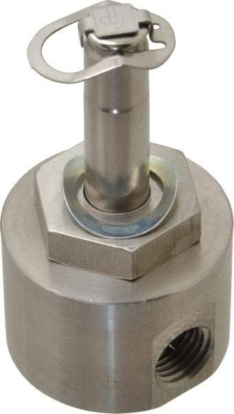 Parker - 1/4" Port, Two Way, Direct Acting, Stainless Steel Solenoid Valve - Normally Closed, 750 Max PSI, NBR Seal - Apex Tool & Supply