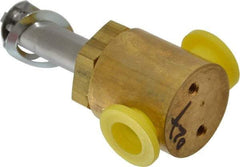 Parker - 1/4" Port, Two Way, Direct Acting, Brass Solenoid Valve - Normally Closed, 65 Max PSI, NBR Seal - Apex Tool & Supply