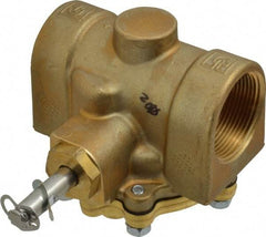 Parker - 1-1/2" Port, Two Way, Piloted Diaphragm, Brass Solenoid Valve - Normally Closed, 50 Max PSI, EPDM Seal - Apex Tool & Supply