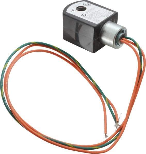 Parker - 120 Volt, 18 Coil Lead Length, Class F, Solenoid Coil - 6.0 Watt, NEMA 4X Enclosure, Use with Parker Skinner Gold Ring Series Valves - Apex Tool & Supply
