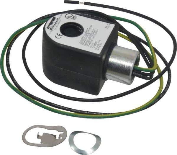 Parker - 24 Volt, 18 Coil Lead Length, Class F, Solenoid Coil - 11.0 Watt, NEMA 4X Enclosure, Use with Parker Skinner Gold Ring Series Valves - Apex Tool & Supply