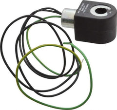 Parker - 120 Volt, 18 Coil Lead Length, Class F, Solenoid Coil - 16.0 Watt, NEMA 4X Enclosure, Use with Parker Skinner Gold Ring Series Valves - Apex Tool & Supply