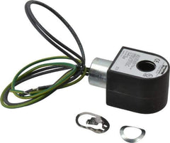 Parker - 240 Volt, 18 Coil Lead Length, Class H, Solenoid Coil - 11.0 Watt, NEMA 4X Enclosure, Use with Parker Skinner Gold Ring Series Valves - Apex Tool & Supply