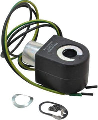 Parker - 12 Volt, 18 Coil Lead Length, Class F, Solenoid Coil - 11.5 Watt, NEMA 4X Enclosure, Use with Parker Skinner Gold Ring Series Valves - Apex Tool & Supply